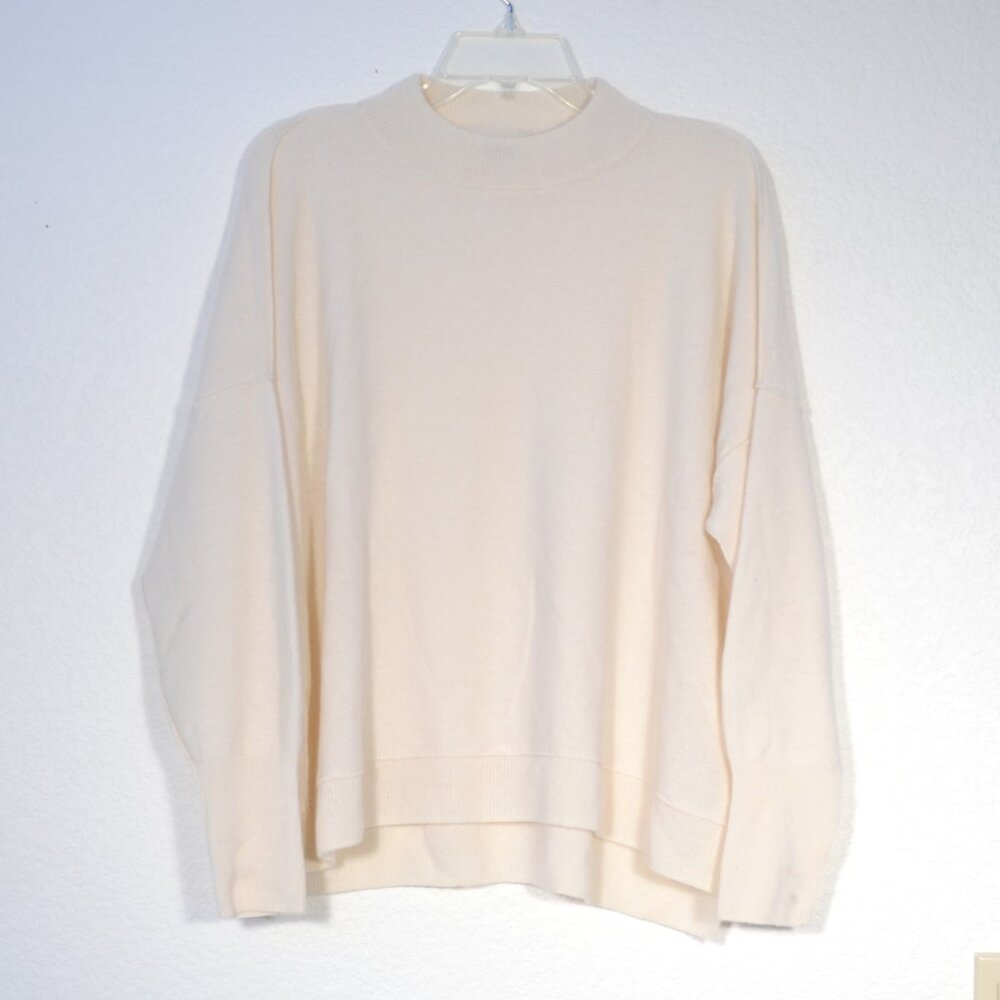 NEW FREE PEOPLE CASHMERE MOCK NECK PULLOVER SWEATER, SMALL